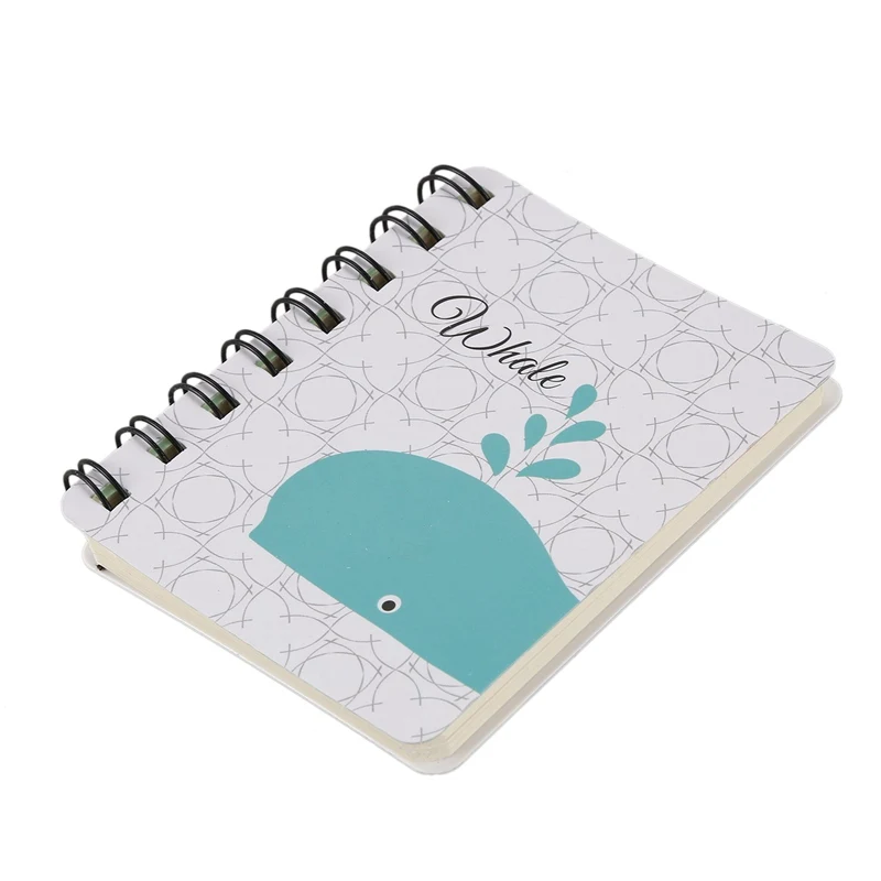

1 Pcs Creative Cute Animal Cartoon Rollover Coil Notebook (whale)