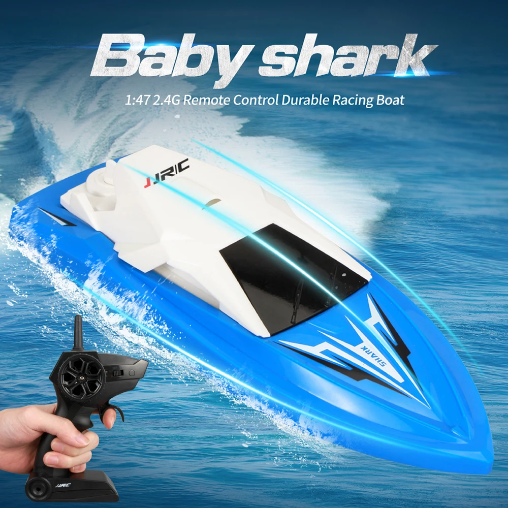 

JJRC S5 Rc Boat Baby Shark Latitude 2.4ghz 10km/h High Speed Mini Racing Speedboat Remote Control Toy For Children RC Model Ship