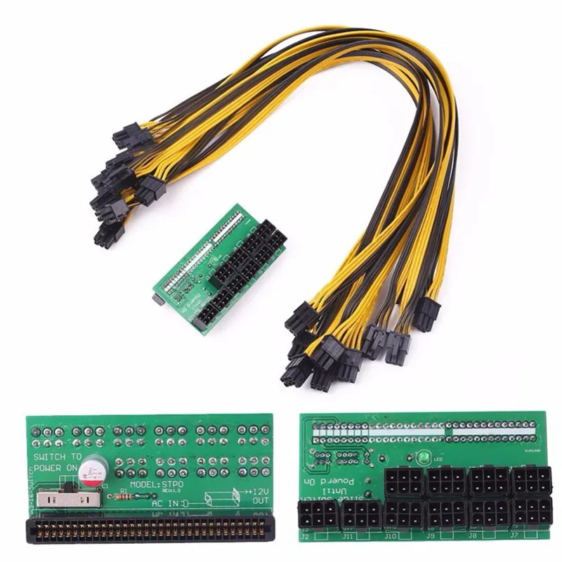 Power Supply Board Adapter Pin Cable Mining Power Supply 6+2 10PCs 6 Pin to 8