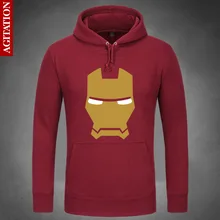 Железный человек Толстовки пуловер с капюшоном свитшоты свитшот верхняя одежда пальто Тони Старк