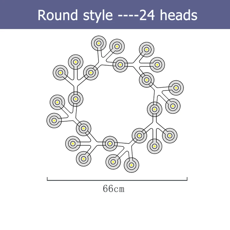 Новая светодиодная Люстра для гостиной, спальни, дома, люстра от sala, современная светодиодная потолочная люстра, лампа, люстра ZZX0008 - Цвет абажура: Round style--24 head