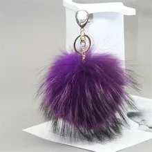 Custom 1pcs 15cm fluffy Raccoon Fur Ball Keychain Fur Pompons Keychain Keyring Chains Pom Pom Decor Charm Handbag Pendant Gift Custom 1pcs 15cm fluffy Raccoon Fur Ball Keychain Fur Pompons Keychain Keyring Chains Pom Pom Decor Charm Handbag Pendant Gift
