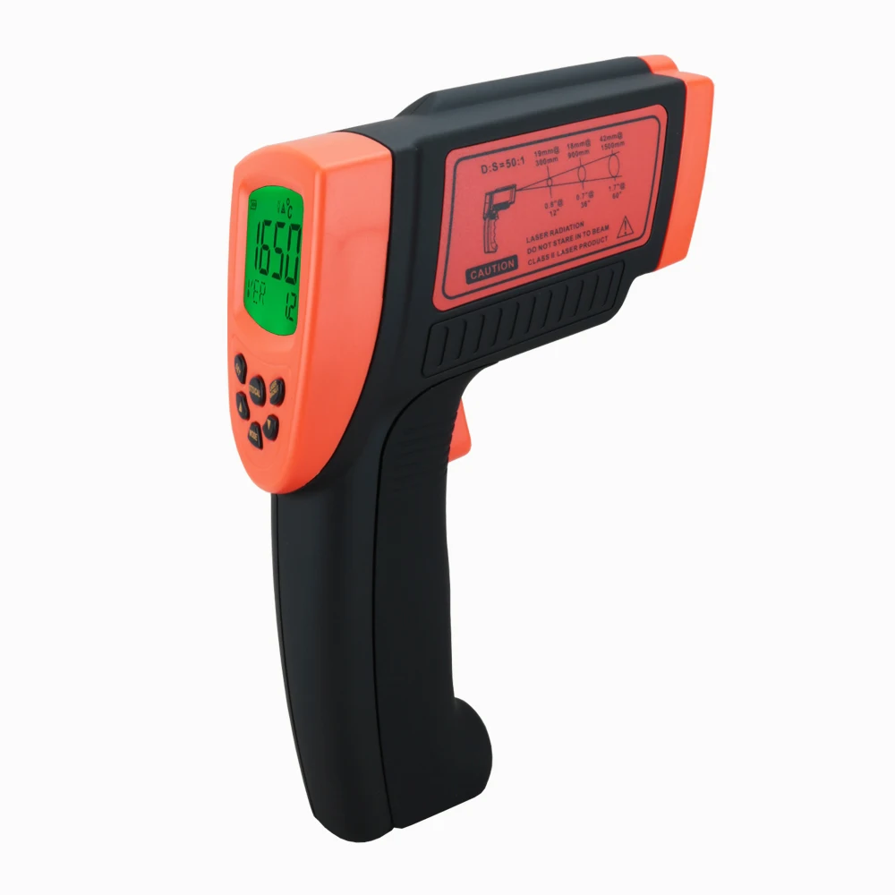 Датчик SAMRT-18~ 1650C(0~ 3002F) Бесконтактный лазерный ИК Цифровой температурный пирометр в форме пистолета цифровой инфракрасный термометр
