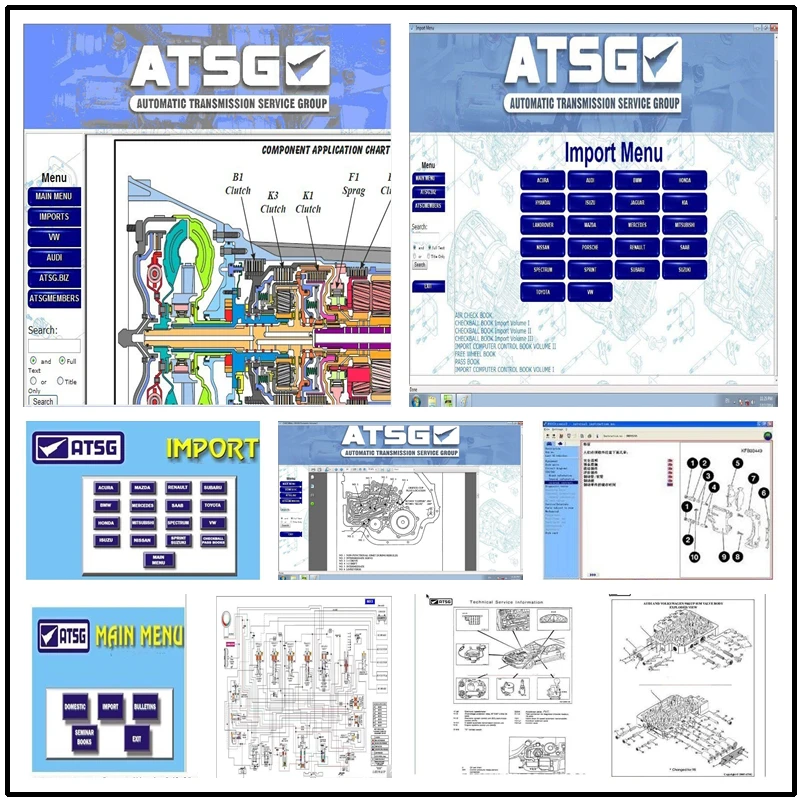 Горячая Распродажа, программное обеспечение для ремонта авто ATSG(автоматическая трансмиссия сервисная группа информация по ремонту) руководство по ремонту диагностическое программное обеспечение