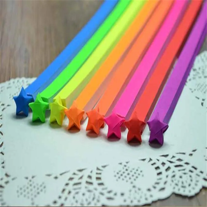 7 Piezas 2017 Handcraft La Estrella Afortunada De Origami