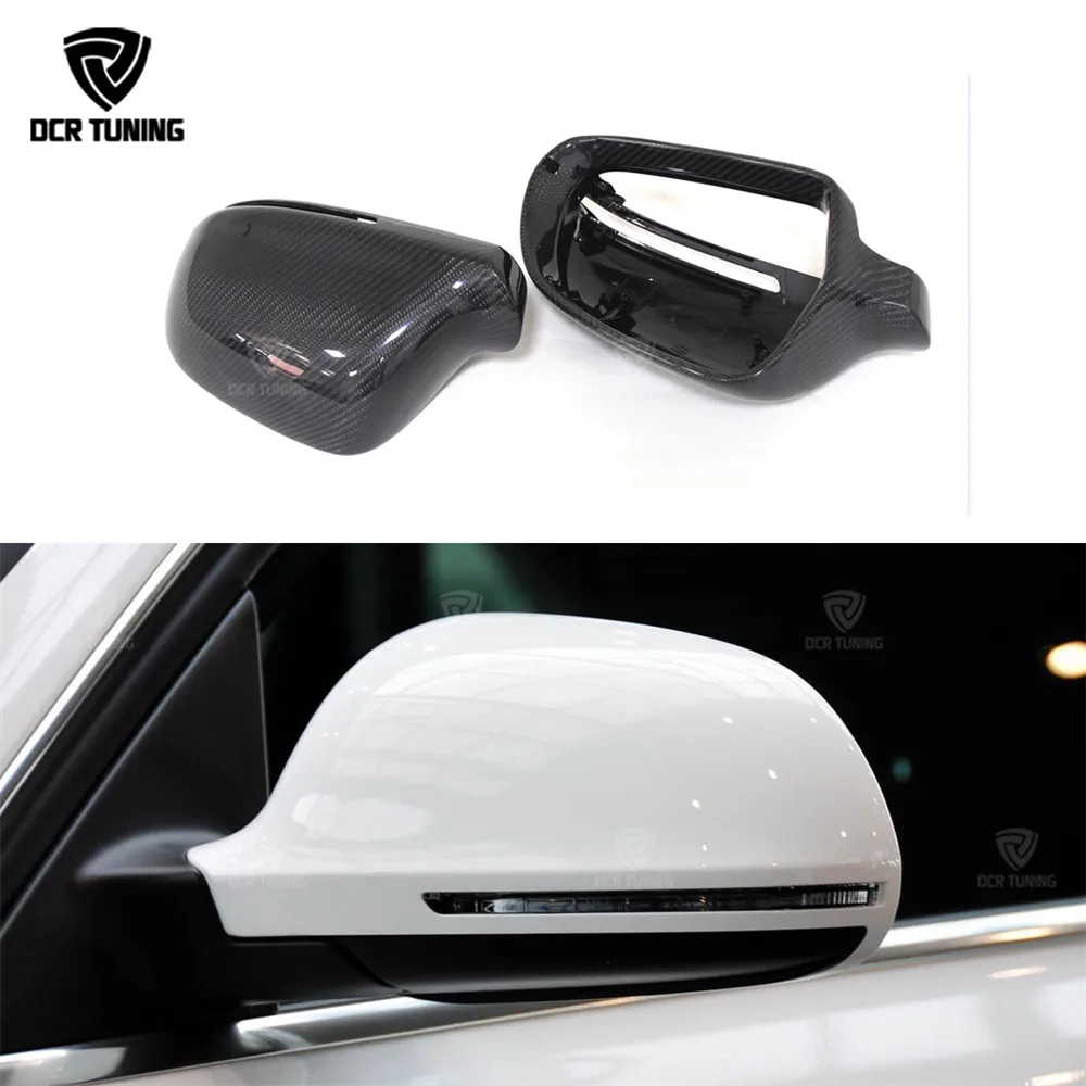 Estilo de Substituição para Audi Lateral de Fibra de Carbono a4 a5 a6 s5 s3 q3 b8 B8.5 b9 a4 s4 a5 s5 Rs5 2008 up Vista Traseira Espelho Tampas