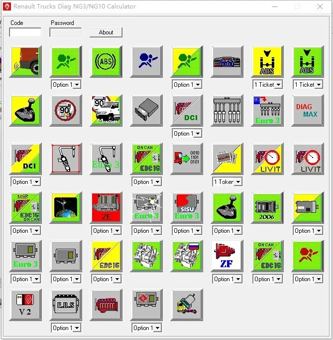 ForRENAULT TRUCKS DIAG NG3/NG10 калькулятор v0.1 неограниченная установка