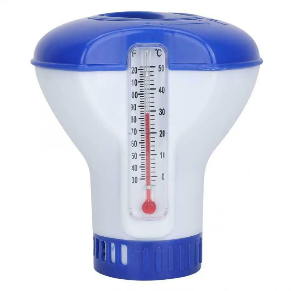 Automático com Termômetro Nova Flutuante Químico Cloro Tablet Dispensador Piscina Desinfecção Fk88