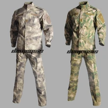 Армейская Военная тактическая Униформа рубашка+ брюки Боевая униформа Мужская армейская одежда костюм страйкбол охота снайпер камуфляж костюм