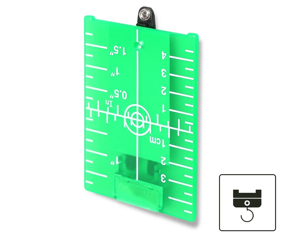 Huepar зеленый мишень карта с подставкой для зеленый луч Крест лазерной линии уровни Лазерного повышение может быть магнитная/ висит на