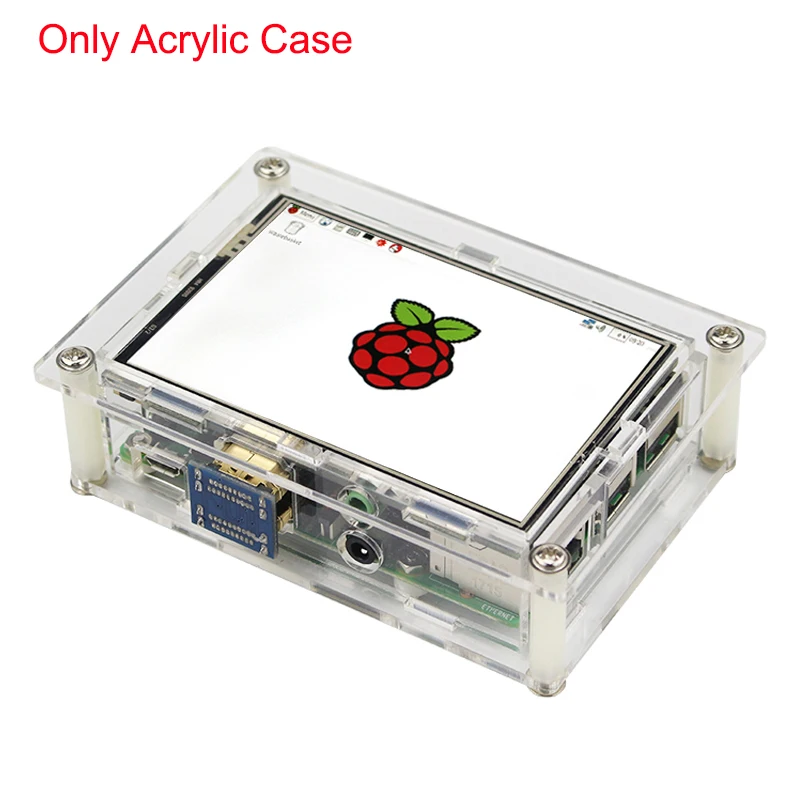 Акриловый чехол Raspberry Pi для 3 5 дюймового ЖК дисплея с сенсорным экраном модели 4 B/3B