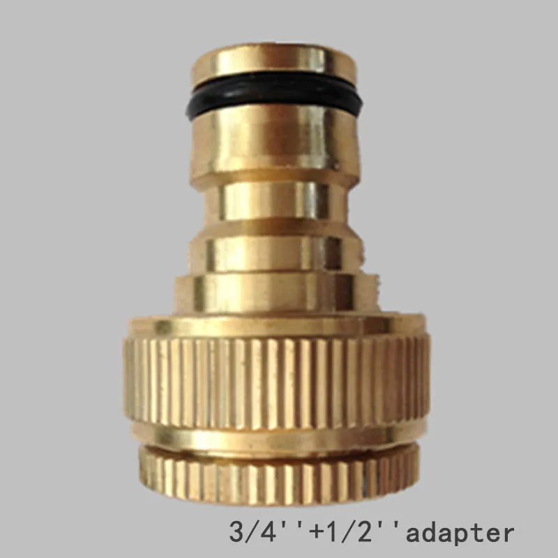 10 Type New 3/4" Threaded Brass Hose Tap Connector Garden Water Pipe Adaptor