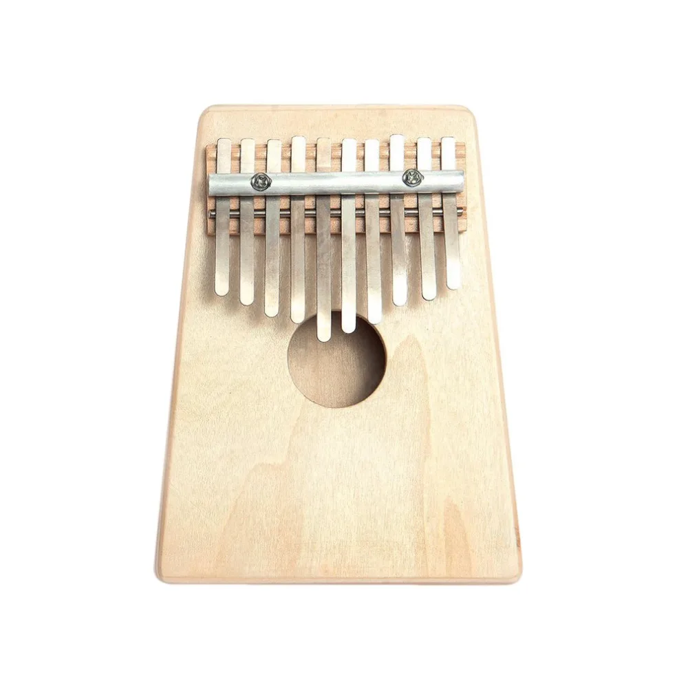 TSAI 10 Key Finger Mbira Kalimba Thumb Pocket Piano Wooden African Mini ...