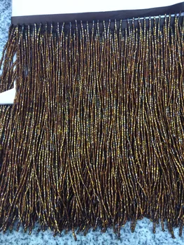 

J-102720 hot selling beads tassel fringe 5yards/bag with super quality for decoration dress/fashion dress