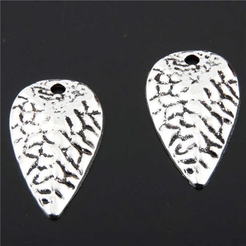 

5pcs Antique Silver Water Drop Charms Pendants Crafts Jewelry Accessory Fingding A2652