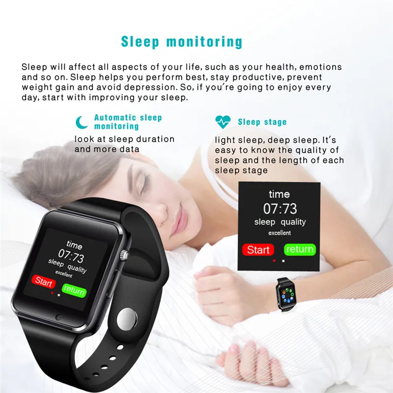 LIGE Bluetooth Смарт часы мужские SIM TF Push Message шагомер цифровые Умные женские Hombre inteligente