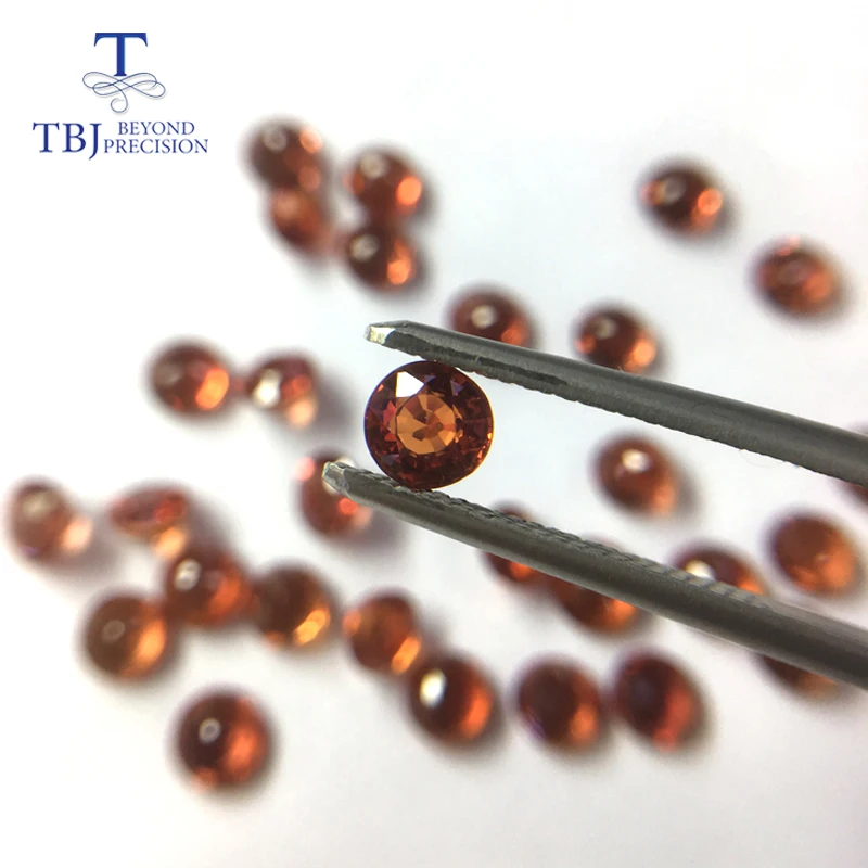 TBJ,Natural heated orange RED sapphire round 5.0mm ard 0.65ct,loose gemstone for 925 sterling silver or gold jewelry mounting TBJ,Natural heated orange RED sapphire round 5.0mm ard 0.65ct,loose gemstone for 925 sterling silver or gold jewelry mounting