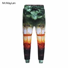 Hipster 3D печати Galaxy пространство деревья реки пот Штаны Для женщин/Для мужчин хип-хоп уличной джоггеры Мальчики Осень Штаны девушки готический брюки