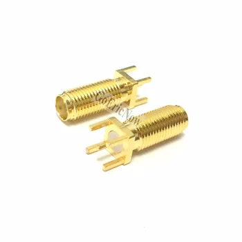 

1pcs RF Coaxial Long SMA Female Straight/Edge 15mm tooth PCB Connector Adapter