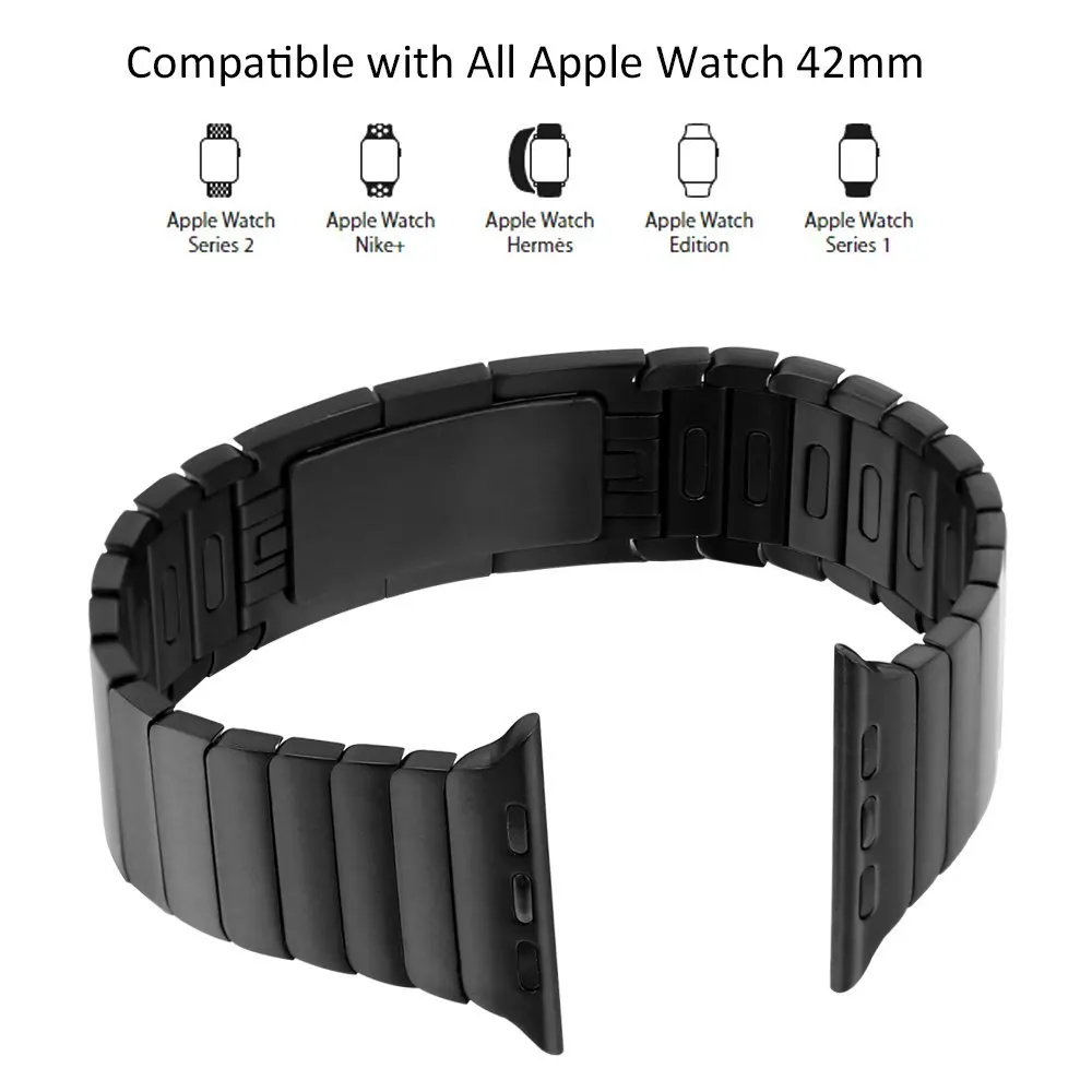Модные наручные часы для apple watch series 5 4 3 2 1 ремешок из нержавеющей стали для iwatch edition 38 4 42 44 мм браслет