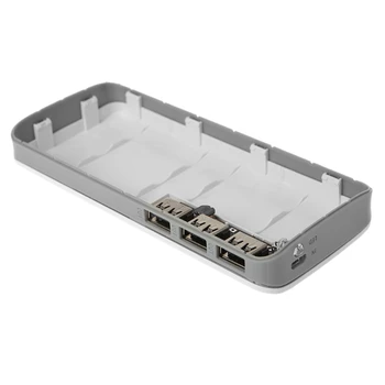 

USB Power Bank Charger Circuit Board Step Up Boost Module + 5X 18650 Li-ion Case Shell DIY Kit 5V 2.1A 3