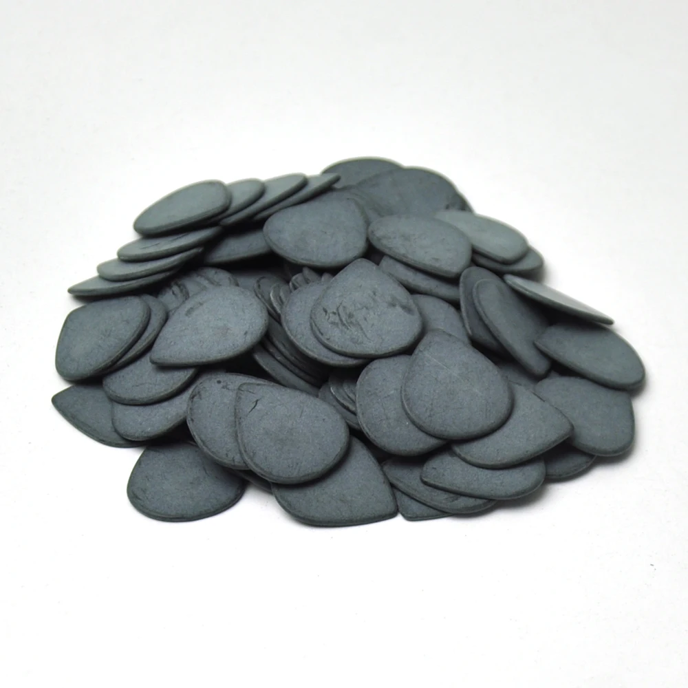 US $12.66 100pcs Extra Heavy 15mm Teardrop Waterdrop Delrin Jazz Guitar Picks Plectrums Black