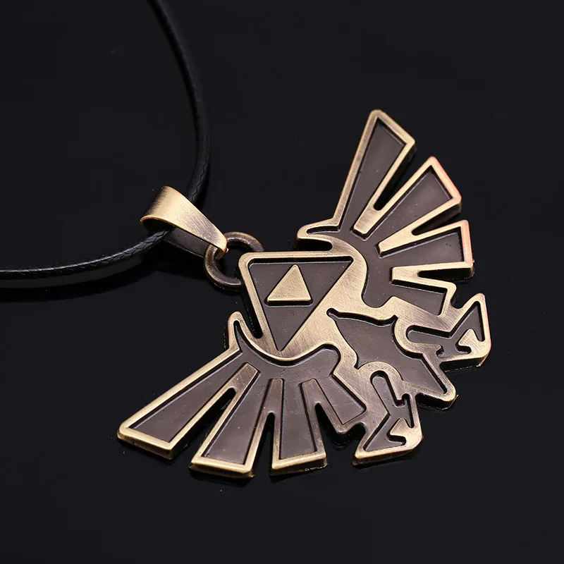 

24 Pcs/Lot Vintage the Bronze-Zelda Alloy Pendant Necklace Zinc Alloy Simulation Zelda Model Cosplay Bulk Wholesale