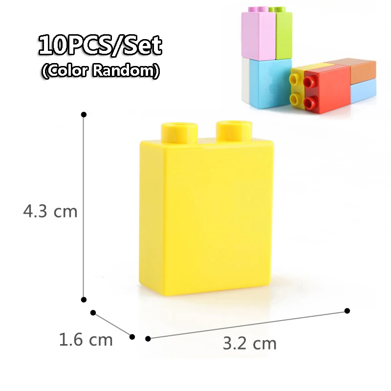KidS Toys Big Size DIY Building Blocks Swing Dinosaurs Figures Animal Accessories Toys For Children Compatible With LegoINGly Duplo (6)