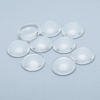 

14mm Round Clear Glass Cabochons jewelry findings & components Glass Pendant Cabochon Settings 100pcs/lot C0476