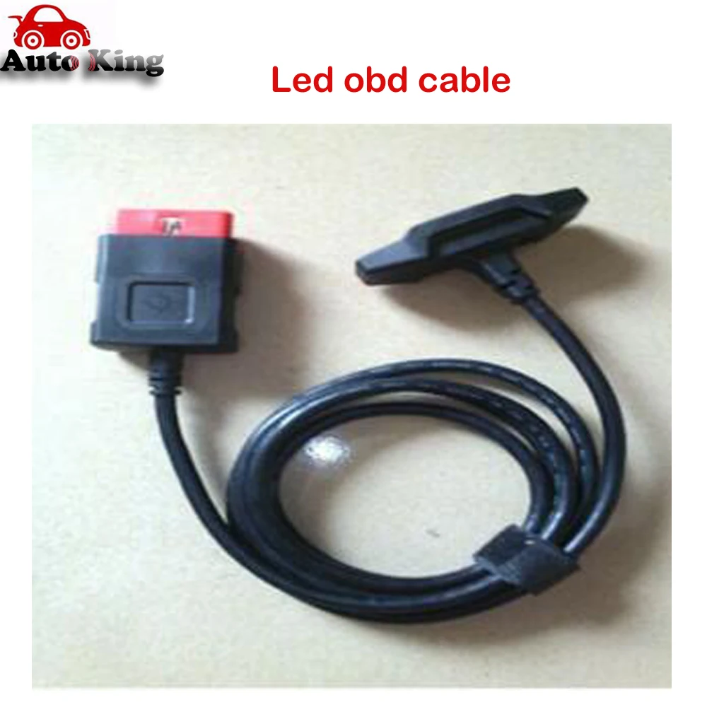 Красный кабель OBD OBDii со светодиодным кабелем OBD2 для VD ds150e CDP multidiag pro tcs obd2