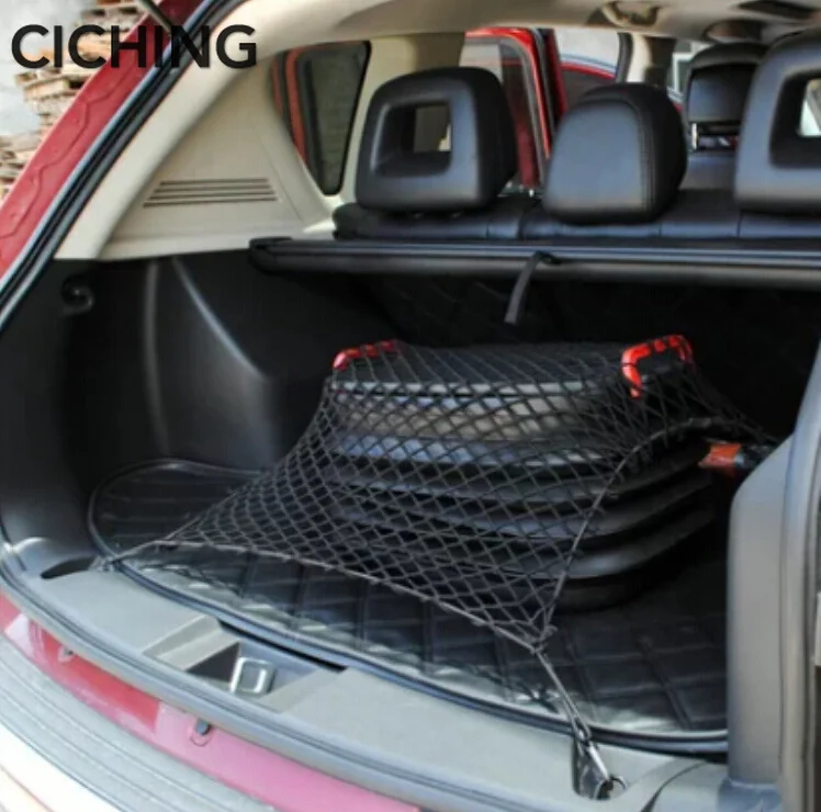 

New Style Car styling Nylon Car Trunk Storage Elastic Mesh Net 4 Hooks For Seat Arona Ateca Exeo ST Leon 3 ST SC X Accessories