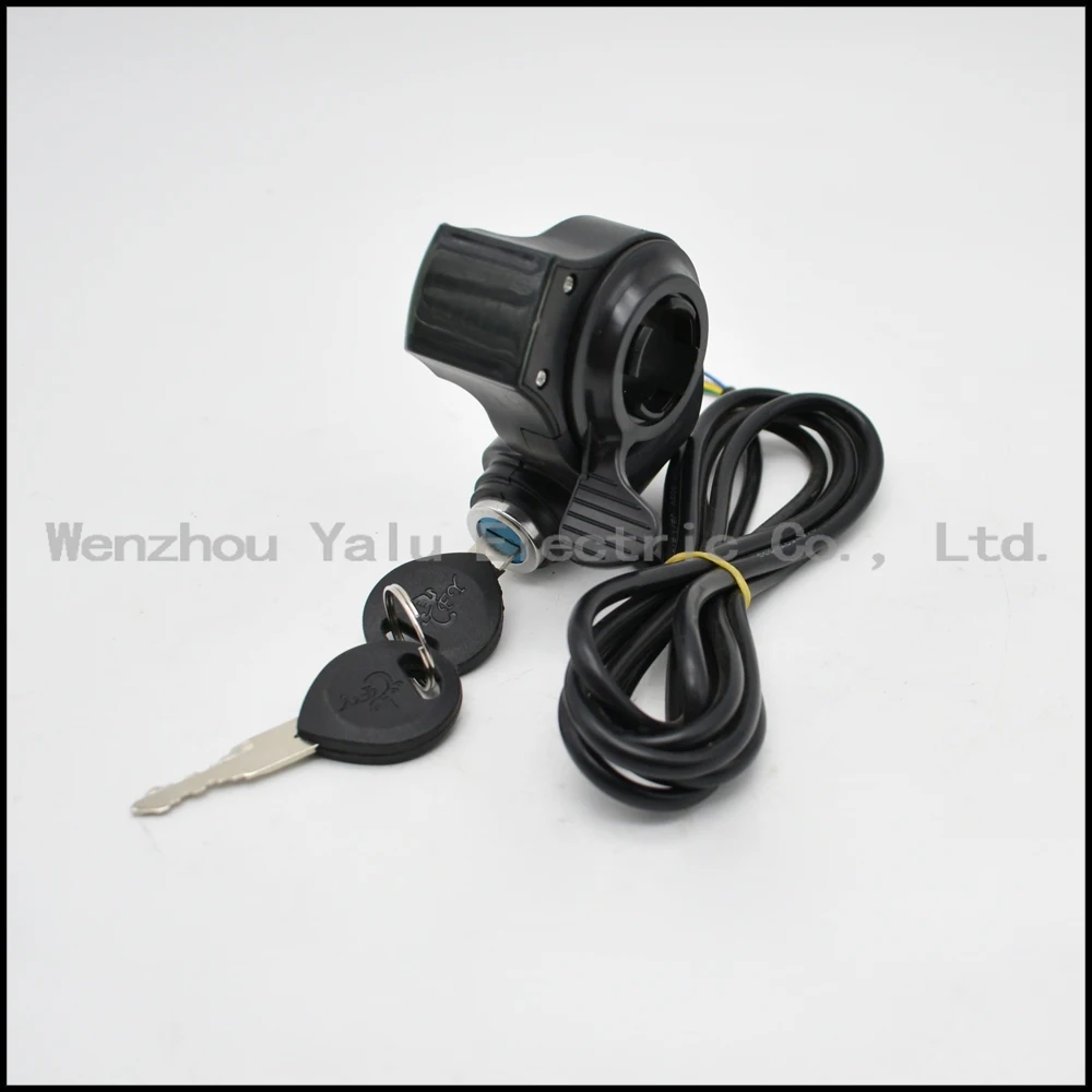 Electric car speed control digital display thumb turn with electric