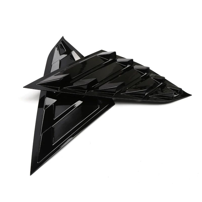 Glossy Black Для Honda Accord- аксессуары для стайлинга автомобилей внешняя ABS задняя сторона окна затвора украшение крышка отделка 2 шт - Название цвета: Glossy Black