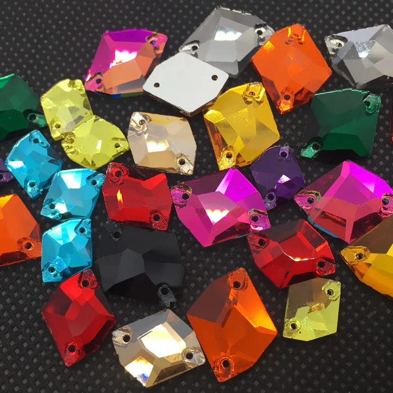 

Link 1:Cosmic Shape Sew On Glass Crystal Stone Flatback 2 Holes For Dress Making