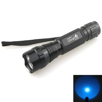 

U-F WF-501B 3W CREE XR-E Q5 Blue Light 465nm-485nm LED Flashlight (1x18650)