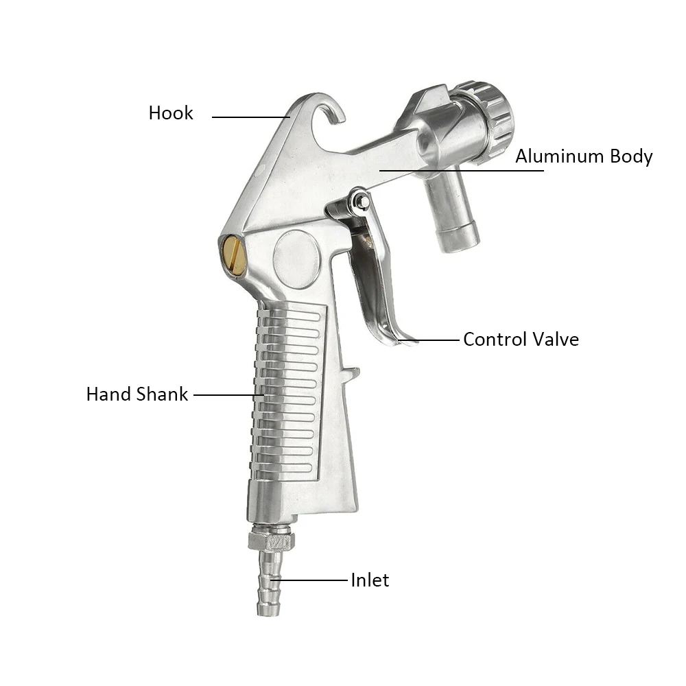 Пескоструйный пистолет, воздушный вакуумный вентилятор, всасывающий пистолет, набор, подающий пистолет, абразивный пистолет, керамические насадки, наконечники, набор электроинструментов, пистолет-распылитель