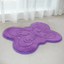 Бабочка салон мультфильм детский коврик овальный акрил персидский отскок Противоскользящий ковер