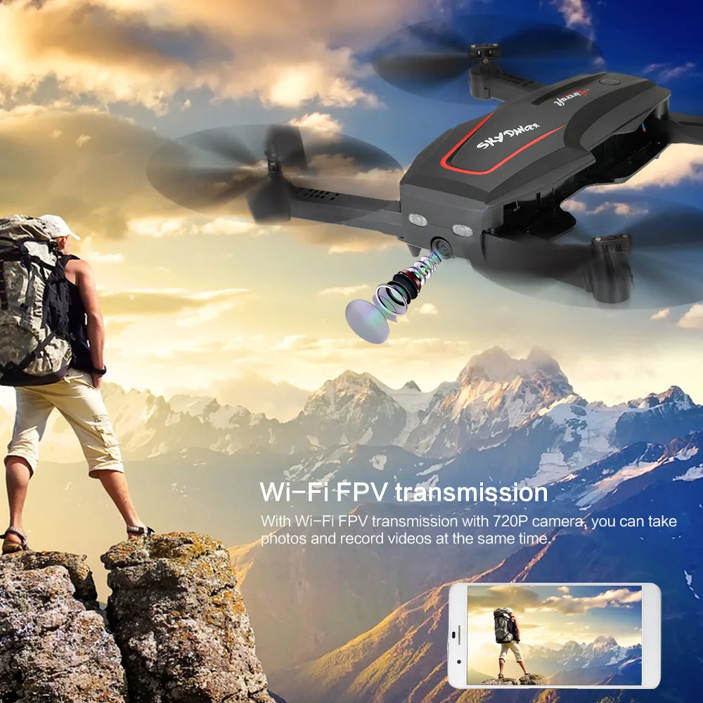WL Tech Q626-B Wi-Fi FPV 720 P Радиоуправляемый Дрон с камерой HD селфи Дрон удержание высоты RC Квадрокоптер RTF Вертолет на радиоуправлении