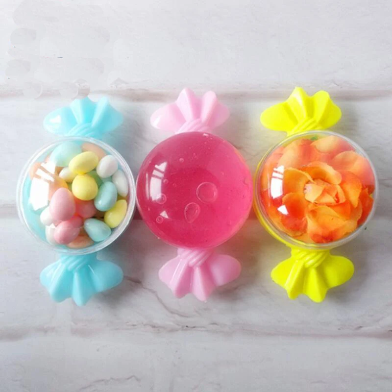 

12pcs/lot Creative Personality Candy-shaped Box Transparent Plastic Chocolate Gift Package Box Wedding Party Supplies