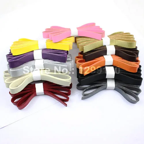 5 шт./лот, 10 мм, модный плоский корейский бархатный шнур, шнур для ожерелья DIY, аксессуары для изготовления ювелирных изделий 100 см K01753