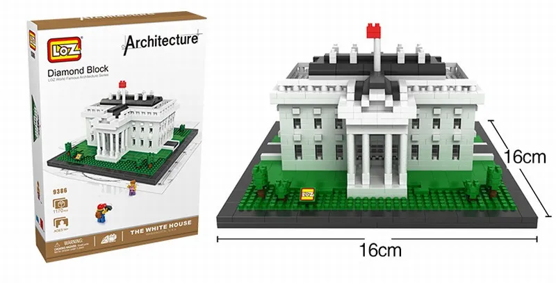 mini building blocks white house