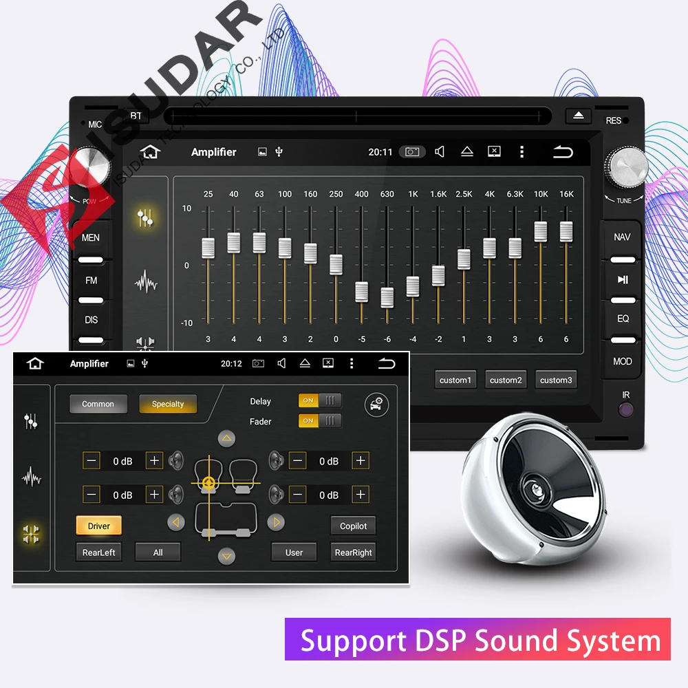  Isudar 2 Din Android 9 Car Radio For VW/Volkswagen/GOLF/POLO/TRANSPORTER/Passat b5 Auto Multimedia 