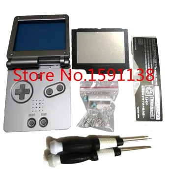 

New Arrival For GameboyAdvance SP Plastic Case Cover Silver Boy Advance SP Color With X/Y Screwdrivers Buttons Christmas Gift