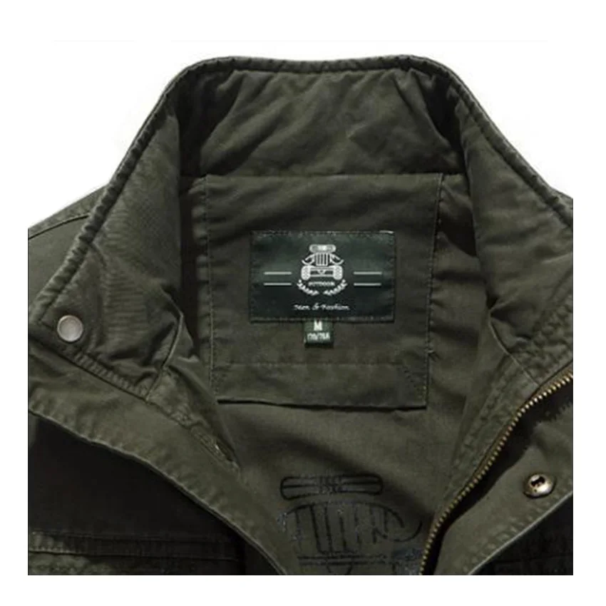 AFS JEEP брендовая зимняя куртка мужская ветровка армейская Военная Мужская куртка хлопок мульти-карманы мужская верхняя одежда пальто размера плюс 4XL