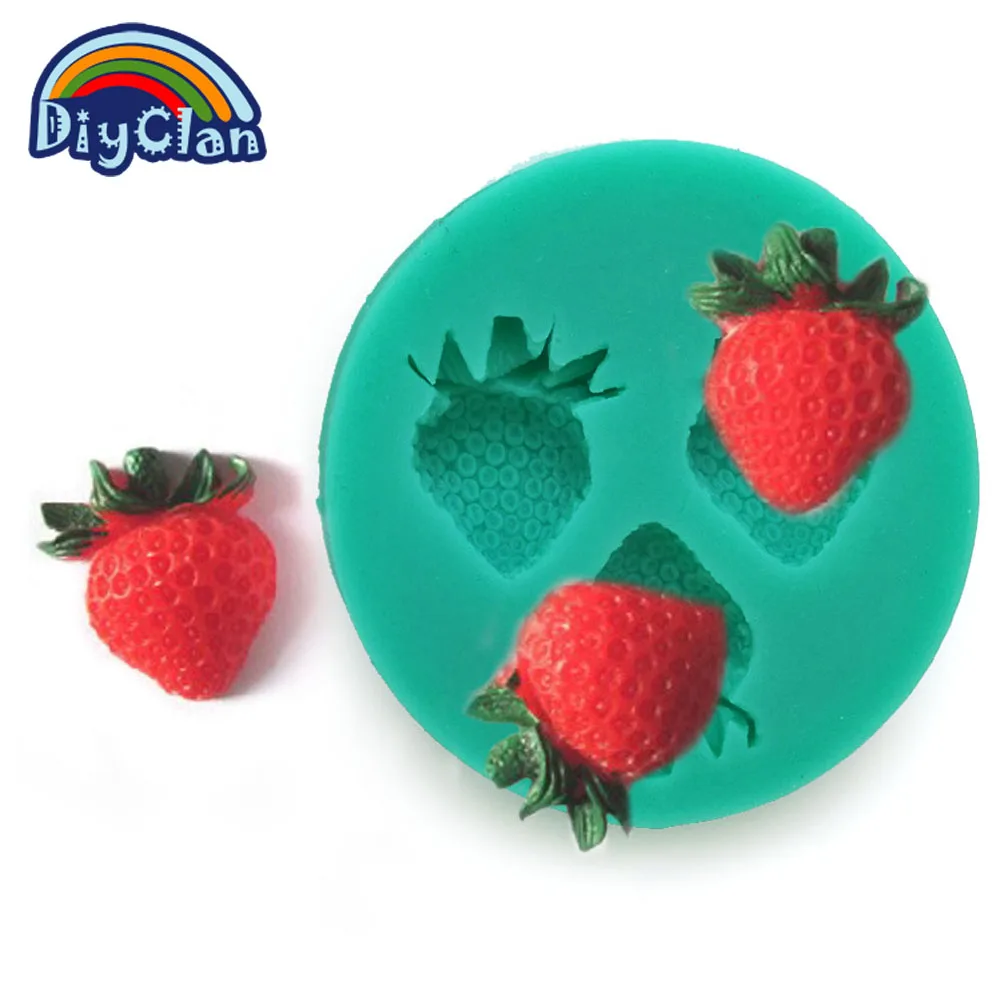 

Fruits pastry mold Cake Decorating Chocolate Fondant Decor Pineapple/Apple/ lycheeStyle/Strawberry Mold Decoration Baking Tools