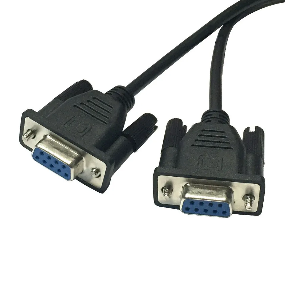 2 Adaptateurs DB9 Femelle Vers Femelle - Connecteur Série RS232 9 Broches, Blindé, Pour Transfert De Données - 3
