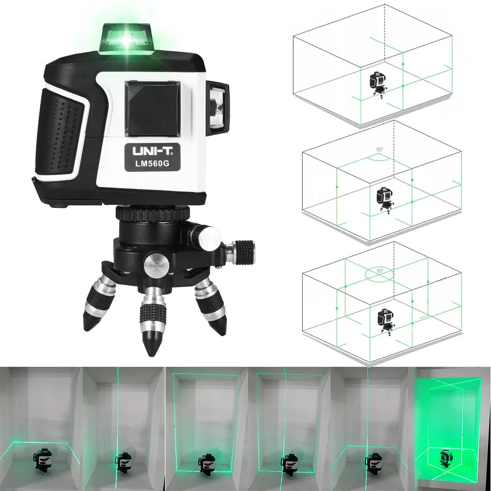 UNI-T 3D 12 Lines Green Laser Level Meter Self Leveling 360 Horizontal and Vertical Cross Super Powerful Red Laser Beam Line UNI-T 3D 12 Lines Green Laser Level Meter Self Leveling 360 Horizontal and Vertical Cross Super Powerful Red Laser Beam Line
