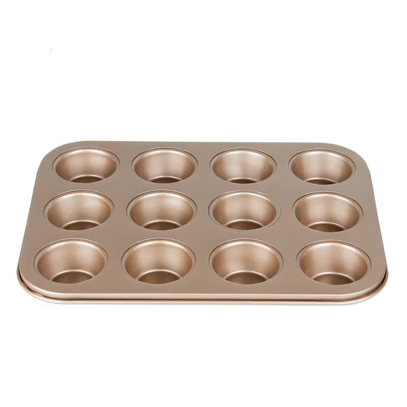 Billige YINUO 2018 Neue Haushalts 12 bar Kuchen Form Nicht stick Küche Hohe Qualität Carbon Stahl Brot Backformen Backen gebäck Werkzeug