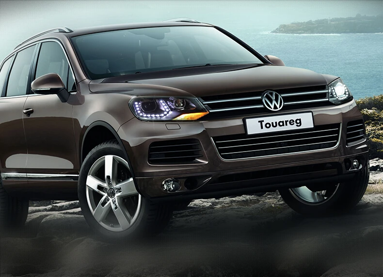 АКД стайлинга автомобилей для VW Touareg светодиодный фара 2011-2015 Touareg светодиодный DRL Hid вариант фара ангел глаз би ксенон луч аксессуары