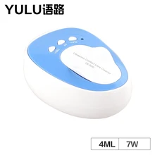 Portable 7W 4ml Contact Lens Mini Ultrasonic Cleaning Machine Easy to Carry Automatic Washer Glasses Box (Green/Blue/Pink)